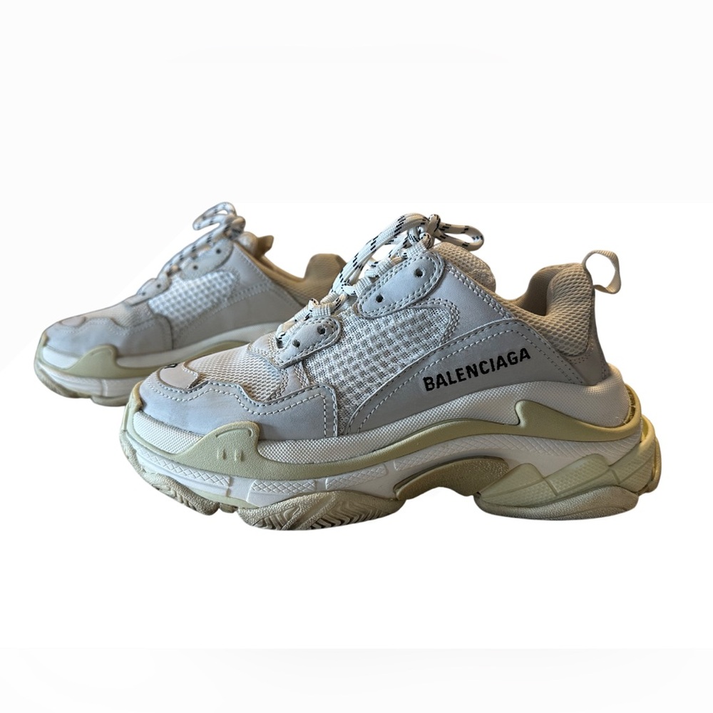 Balenciaga Triple S Sneakers White and Beige